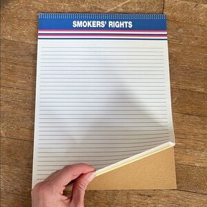 Vintage Smokers’ Rights 8x11 Notepad